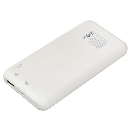 BY Аккумулятор мобильный, 10000мАч, USB/Type-C, Быстрая зарядка QC3.0+PD, 3А, 20W, пластик