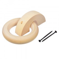 Ручка дверная деревянная кольцо 115см липа 30042 Банные штучки