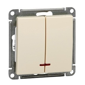 Systeme Electric W59 мех. выкл. СУ 2 кл. 10А слон. к. (пл.осн., инд.) ВС510-251-2-86 (10!)