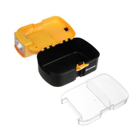 Ящик для хранения осветительный тм ЕРМАК, 19х12х12.5 см, пластик, 1 LED, 4хАА