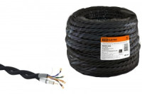 TDM РЕТРО-провод Эко TV + Internet  витой черный (45м!Цена за м) SQ2803-0004