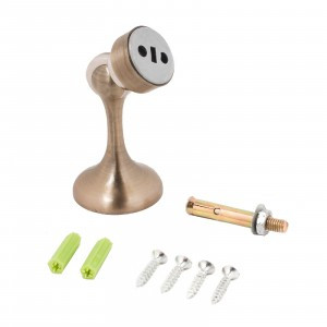 СТАНДАРТ Ограничитель магнитный 102 AB прямой ст.бронза ЕВРОПАКЕТ (280,35)