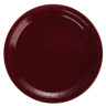 Тарелка бордовая, персиковая в асс 23см 6шт