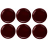 Тарелка бордовая, персиковая в асс 23см 6шт
