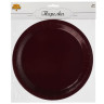 Тарелка бордовая, персиковая в асс 23см 6шт
