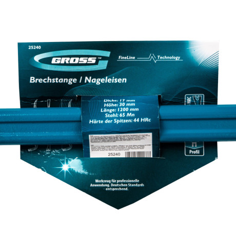 Лом-гвоздодер, двутавровый профиль, 1200х30х17 мм Gross