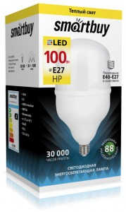 Smartbuy высокомощн. ЛОН E27 100W(8000lm) 4000K 4K 140x258 SBL-HP-100-4K-E27