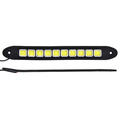 NG Дневные ходовые огни, LED 40шт, гибкий резин. корп., 260мм, 12V, белый, 2шт.