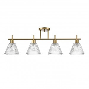 LUMION 8188/4C COMFI LN25 латунь/прозр., мет./стекло люстра E14 4x40W 220V VIVIAN