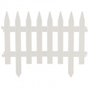 Забор декоративный "GOTIKA" белый (4 секции) 7277