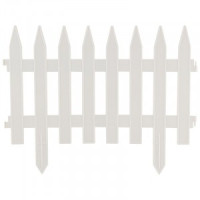 Забор декоративный &quot;GOTIKA&quot; белый (4 секции) 7277