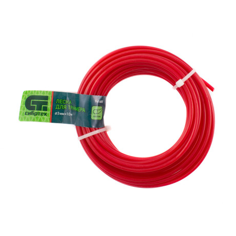 Леска для триммера круглая, 3.0 мм х 10 м, Сибртех