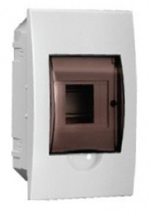 EKF бокс (корпус) пластик ЩРН-П-3 навесной с дымчатой дверцей IP40 pb40-n-3