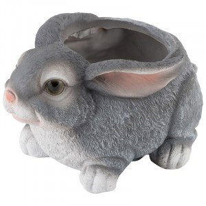 Кашпо садовое "Зайка" H-20см