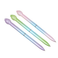 Авторучка шариковая синяя &quot;Ананас&quot;, поворотный механизм, градиентный корпус, 3 цвета