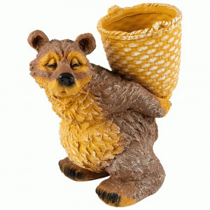 Фигурка садовая "Медведь с корзиной" h=30см 169465 Park