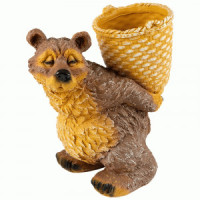 Фигурка садовая "Медведь с корзиной" h=30см 169465 Park