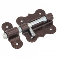 Засов Домарт дверной фигурный ЗДФ- 80 медь антик10)