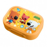 Ланч-бокс с декором "МИ-МИ-МИШКИ" 0,98л оранжевый 431328208 Бытпласт