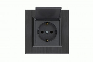 MAKEL Karea Line роз. СУ 1 мест. (земля) крышка ДЫМЧАТЫЙ 86050029