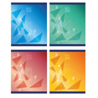 Тетрадь общая А5,48л,кл,скоб,блок-офсет-2 Attache Galaxy син/зел/жел/красс 969507