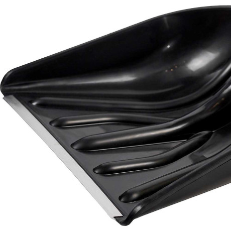 Лопата снег пластик Стандарт Рыцарь.Ковш   465х410х100х1500 мм. с алюминевой планкой, с металлическим черенком, V-ручкой и ручкой силы (в сборе) 7572-00 Морозостойкойсть -40. (5) D32