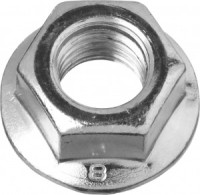 Гайка ЗУБР "МАСТЕР" DIN 6923 с фланцем, кл. прочности 8, оцинк., M14, 5кг