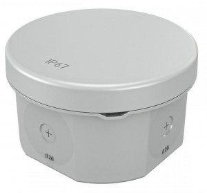 GREENEL Коробка распред. двухкомпонентная ОУ 70х40 4гермов., серая IP67 ПМ (60шт)GE42437