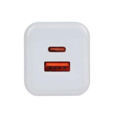 BY Сетевое зарядное устройство Transparent USB-A, USB-C, QC, PD, PPS 30 Вт, белый