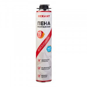REXANT Пена монтажная всесезонная для пистолета 70+ PRO 980 г 89-0911