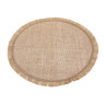 Подложка декоративная круглая, d38см, джут, "ЭКО"