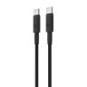 BY Кабель для зарядки Storm Type-C-Type-C, 1м, 5А, Быстрая зарядка QC 3.0, PD 65W, черный