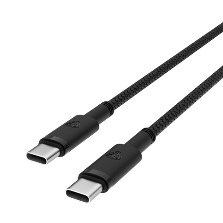 BY Кабель для зарядки Storm Type-C-Type-C, 1м, 5А, Быстрая зарядка QC 3.0, PD 65W, черный