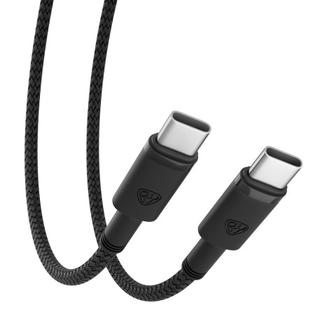 BY Кабель для зарядки Storm Type-C-Type-C, 1м, 5А, Быстрая зарядка QC 3.0, PD 65W, черный