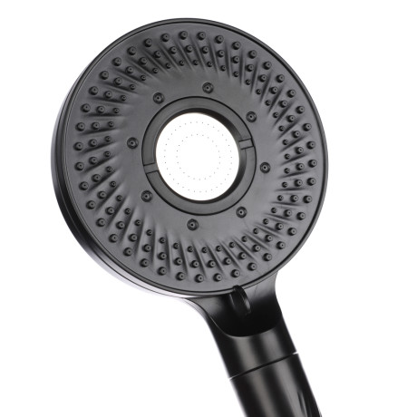 RAIN Лейка для душа, 5 режимов, 123мм, черный