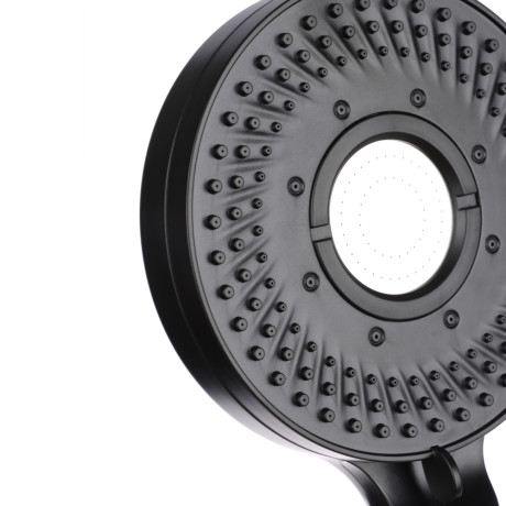 RAIN Лейка для душа, 5 режимов, 123мм, черный