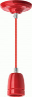 Navigator св-к/патрон декорат. подвесн. NIL-SF03-011-E27  60W 1м. керам. красный 61531