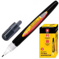 Ручка-корректор BRAUBERG, 8 мл, метал. наконеч., черный корпус, 225214