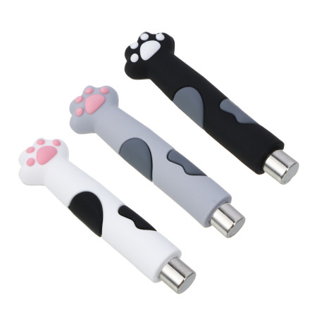 ЮНИLOOK Магнит для маникюра кошачий глаз в виде лапки, 6,5см, силикон, металл, 3 цвета