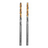 Сверло спиральное по металлу 3 x 60 мм, Р6М5, Golden Tip , 2шт. Denzel