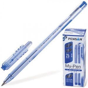 Ручка шариковая "My Pen" чернила на масл. осн. 1мм, синяя