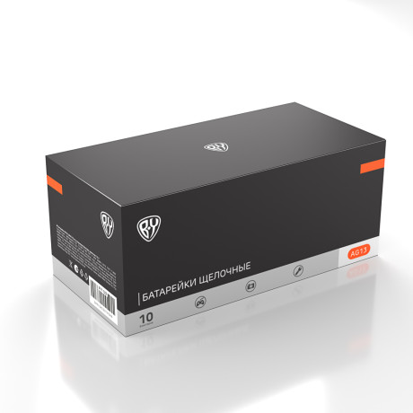 BY Батарейка AG13 (LR44) 10шт в отрывном блистере, щелочная 1.5V