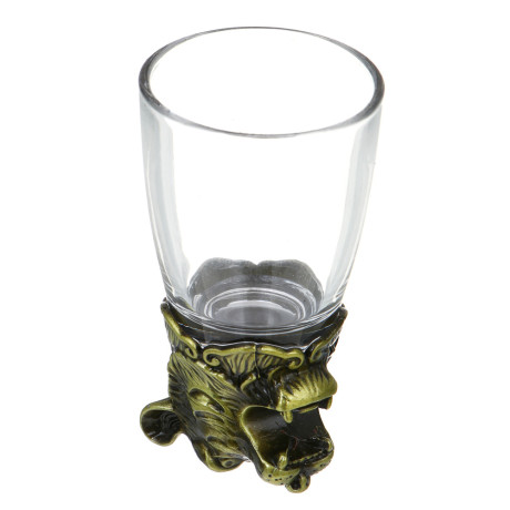 Набор стопок стеклянных Знаки зодиака 12пр, бронза