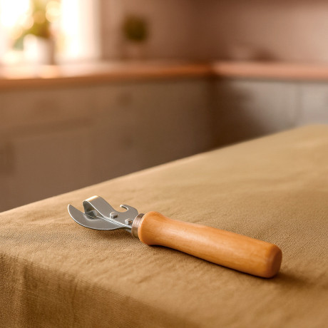 Открывалка, 15x3,8см, дерево, углеродистая сталь