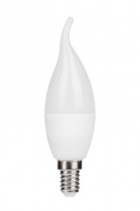 AVL PRE лампа свеча на ветру C37 E14 8W(640lm) 3000K 2K 37x124 матовая LE SVD LED 010502-0044