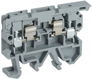 IEK Клемма винтовая КВИ-4-П с держат. предохр. 5х20 серая YZN30-004F-K02