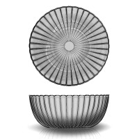 ОСЗ Магия графит Салатник 23см, стекло