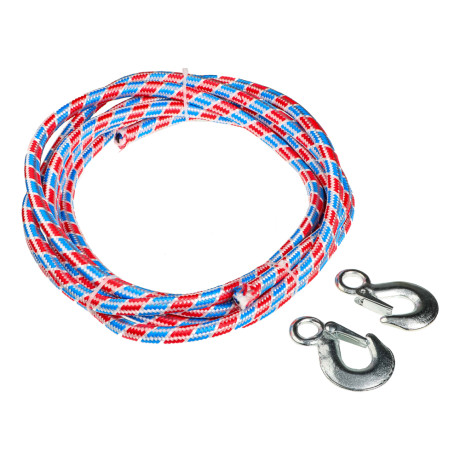 ЕРМАК / NG Трос буксировочный (авиационный капрон) 5т, в пакете с 2 крюками, 5 м.