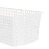 Корзинка Лофт прямоугольная 3л 297х130х96 мм белый, серый