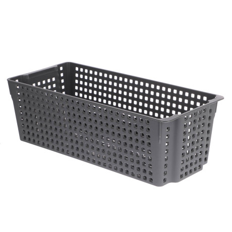 Корзинка Лофт прямоугольная 3л 297х130х96 мм белый, серый